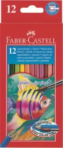 Barvice akvarelne set - 12 barv - papirnata embalaža (Faber)