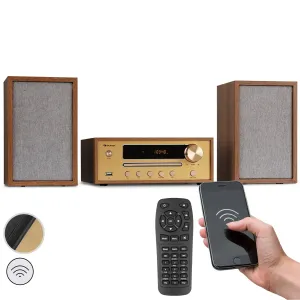 Auna Berklee, HiFi stereo sistem, Bluetooth, stereo zvočniki, UWK, MP3, USB, Line-In #5255