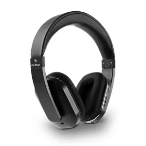 Auna Elegance ANC Bluetooth-NFC-Slušalke, Handsfree, Blažitev zunanjega hrupa, Črna barva