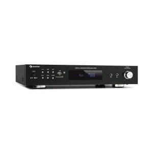 Auna AMP-9200, BT, digitalni stereo ojačevalnik, 2x60W RMS, BT, 2x mikrofon, črna barva