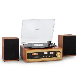 Auna Oxford SE, mini stereo sistem, DAB+/FM, funkcija BT, vinil, CD, AUX-In #5064