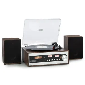 Auna Oxford SE, mini stereo sistem, DAB+/FM, funkcija BT, vinil, CD, AUX-In #5065