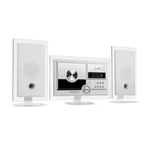 Auna Stereo Sonic, DAB+ stereo sistem, DAB+, CD predvajalnik, USB, BT, bel