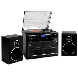 Auna 388-BT HIFI CD stereo sistem, gramofon & kasetofon