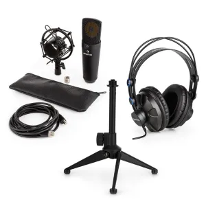 Auna MIC-920B USB Mikrofonski Set V1 slušalke, kondenzatorski mikrofon, stojalo