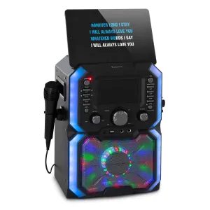 Auna Rockstar Plus, karaoke sistem, karaoke naprava, bluetooth, USB, CD, LED svetlobna šov, cinch