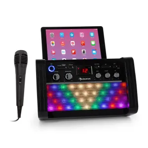 Auna DiscoFever 2.0, karaoke sistem, BT, disko LED diode, CD/CD+G predvajalnik, črn