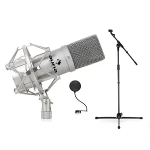 Auna Set mikrofon, stojalo, mikrofon in Pop filter
