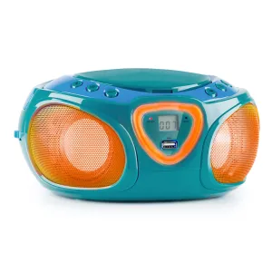 Auna Roadie CD Boombox UKW radio Light show CD predvajalnik Bluetooth 5.0 #4076