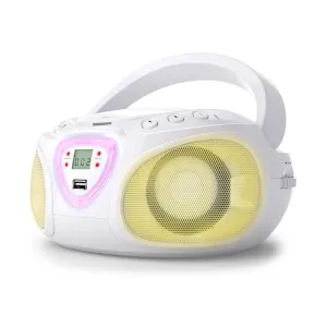 Auna Roadie CD Boombox UKW radio Light show CD predvajalnik Bluetooth 5.0 #819