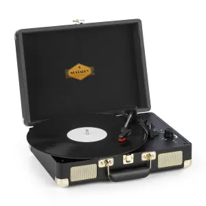Auna Peggy Sue, gramofon, stereo zvočnik, USB, črno/zlato