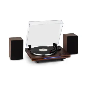 Auna TT-Play PLUS, gramofon, zvočniki, 20Wmaks., BT, 33/45, rpm