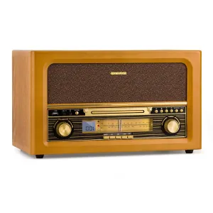 Auna Belle Epoque 1906, Retro Stereo Sistem, CD FM USB MP3 REC AUX