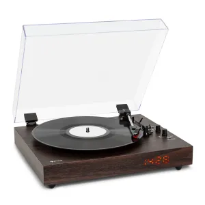 Auna auna TT-Classic Chrono, gramofon, pokrov proti prahu, Bluetooth, vključno z zvočniki, 33/45/78 vrtljajev na minuto #4431