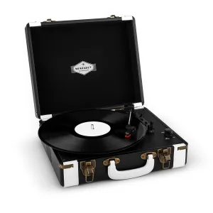 Auna Jerry Lee, retro gramofon, LP, USB, črno-bel