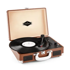 Auna Peggy Sue, retro gramofon, LP, USB, rjav