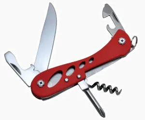 Multifunkcijski nož Baldéo ECO162 Barrow, 7 funkcija rdeča