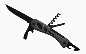 Večnamenski nož Baladéo ECO165 Barrow Tehnična stran, 7 funkcije, vojska črna