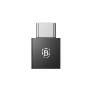 Baseus Exquisite OTG adapter USB / USB-C 2.4A, črna