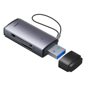 Baseus AirJoy USB čitalnik pomnilniške kartice micro SD / TF, siva #136162