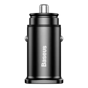 Baseus Square 2x USB QC 3.0 avtomobilski adapter, Črna #136279