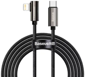 Kabel Cable USB-C to Lightning Baseus Legend Series, PD, 20W, 2m (black) (6953156207486)