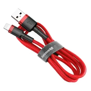Baseus Cafule Durable Nylon Braided kabel USB / Lightning QC3.0 2m, rdeč #136247