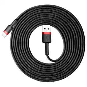Baseus Cafule kabel USB / Lightning QC 3.0 2A 3m, črna/rdeč #136327