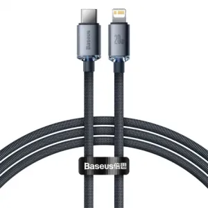 Baseus Crystal Shine kabel USB-C / Lightning 20W 1.2m, črna #135948