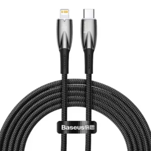 Baseus Glimmer kabel USB-C / Lightning 20W 2m, črna