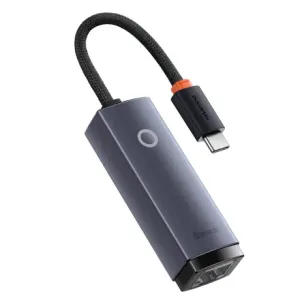 Baseus Lite omrežni adapter USB-C / RJ45, siva #136147