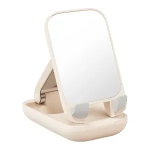 Baseus Seashell držalo za mobitelni telefon z ogledalom, bež