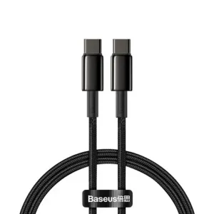Baseus Data kabel USB-C / USB-C PD QC 100W 5A 1m, črna #136109