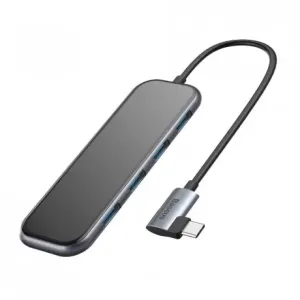 Baseus HUB adapter USB-C - 4x USB 3.0 / USB-C PD, siva #136309