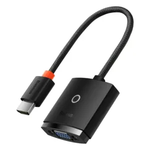 Baseus Lite adapter HDMI - VGA / 3.5mm mini jack / micro USB, črna #136150