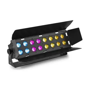 Beamz WH192, wall wash svetlobni efekt, 100 W, 16 x 12 W 6 v 1 LED diode, RGBWA-UV, IR daljinski upravljalnik, črn