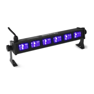 Beamz BUV63, LED svetlobni reflektor, 6 x 3 W UV LED diode, črna barva