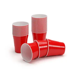 BeerCup Nadal 10 Oz, rdeči kozarci za zabave, slog ameriške univerze, 295 ml, za večkratno uporabo #4368