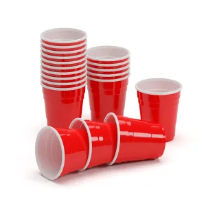 BeerCup Nadal, rdeči kozarci za šote, 2 oz, 50ml, kozarci za alkohol, za večkratno uporabo, robusten #4336