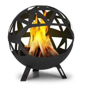 Blumfeldt Colima, ognjišče, Ø 66 cm, kroglaste oblike, z rešetko za oglje in pepel, geometrijska oblika #130934
