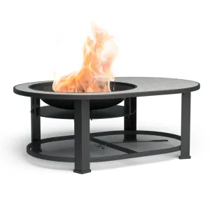 Blumfeldt Merano Circolo L, 3 v 1, ognjišče s funkcijo žara, ki se lahko uporablja kot miza #166154
