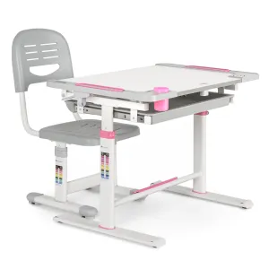 Blumfeldt Tommi XL, otroški komplet mize in stola, po višini nastavljiva miza in ergonomski stol, od 4 do 10 let #125308