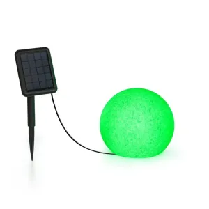 Blumfeldt Shinestone Solar 20, okrogla svetilka, solarna plošča, Ø 20 cm, RGB-LED, IP68, baterija