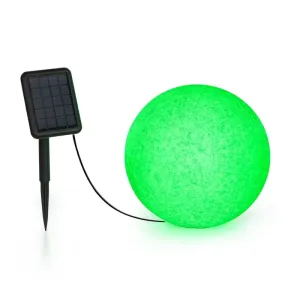 Blumfeldt Shinestone Solar 30, okrogla svetilka, solarna plošča, Ø 30 cm, RGB-LED, IP68, baterija