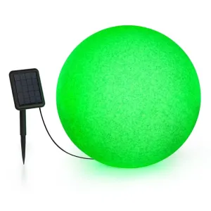 Blumfeldt Shinestone Solar 50, okrogla svetilka, solarna plošča, Ø 50 cm, RGB-LED, IP68, baterija