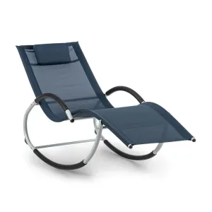 Blumfeldt Westwood Rocking Chair, gugalni ležalniknik, ergonomski, aluminijski okvir, temnomoder