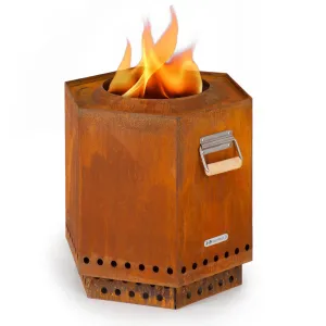 Blumfeldt Kamin, košara za ogenj, brez dima, trpežen, rezalniki, dežna zaščita
