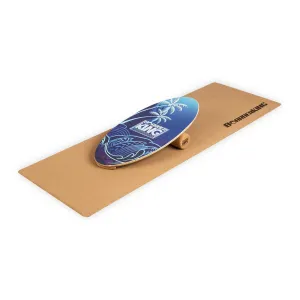 BoarderKING Indoorboard Allrounder, ravnotežna deska, podloga, valj, les/pluta, naravna #3360
