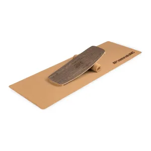 BoarderKING Indoorboard Curved, ravnotežna deska, blazinica, valj, les / pluta #3373
