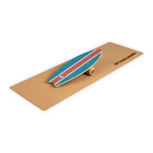 BoarderKING Indoorboard Wave, deska za držanje ravnotežja, podložka, valj, les/pluta